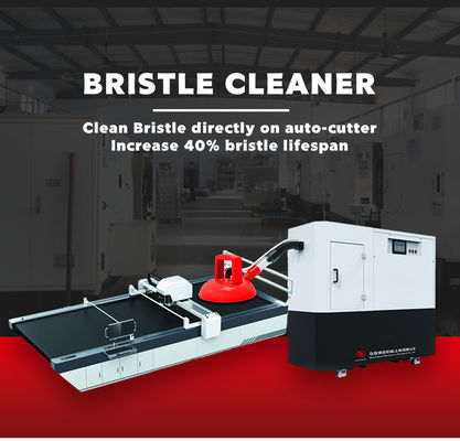 เหล็กดําและขาว ใช้เครื่องทําความสะอาด bristle บนเครื่องตัดอัตโนมัติ เพิ่มอายุ bristle ถึง 40%